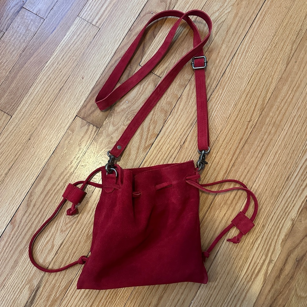 Free People Red Suede Bag